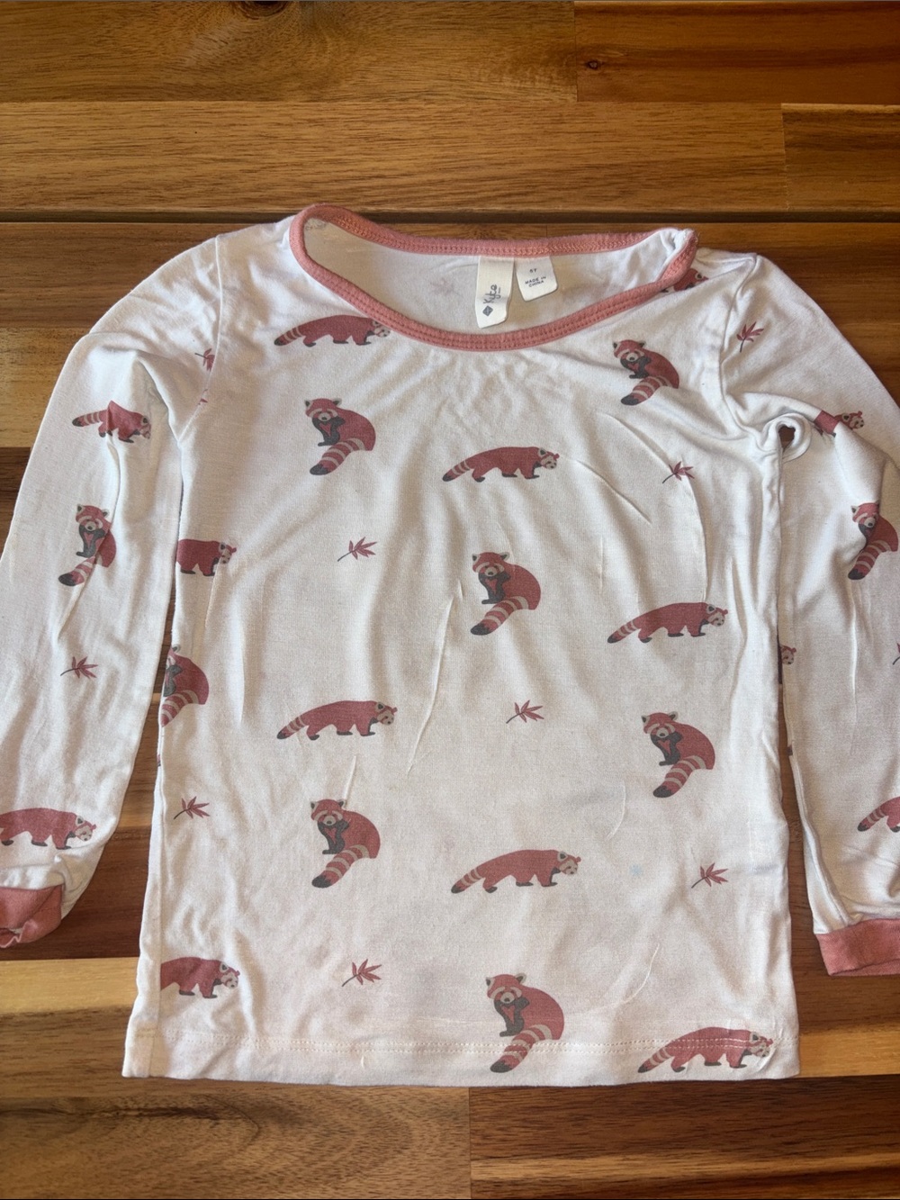 Kyte baby Red panda 5T long sleeves shirt